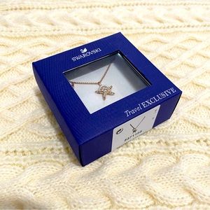 Swarovski Symbols Rose Gold Tone Crystal Necklace 5371155